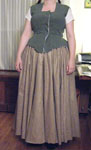 bodice and skirt