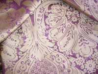 gold/burgundy silk damask