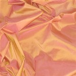 gold/peach silk taffeta