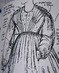 late 1850s pleated bodice